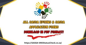 All SASSA eForms & SASSA Application Forms Download in PDF Format!