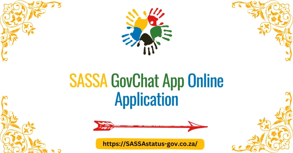 SASSA GovChat App Online Application